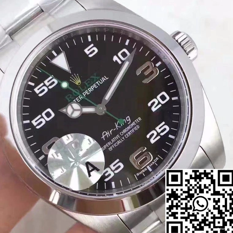 JF Rolex Factory 619 Air-King Black 116900 Dial StreetReady 0820